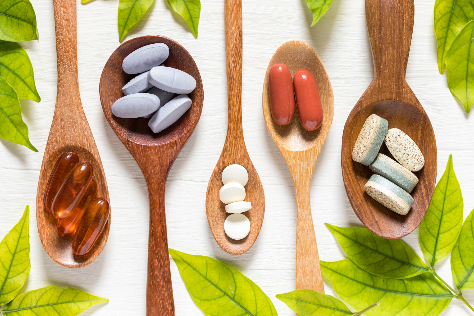 Various supplements that lower cortisol in a row.