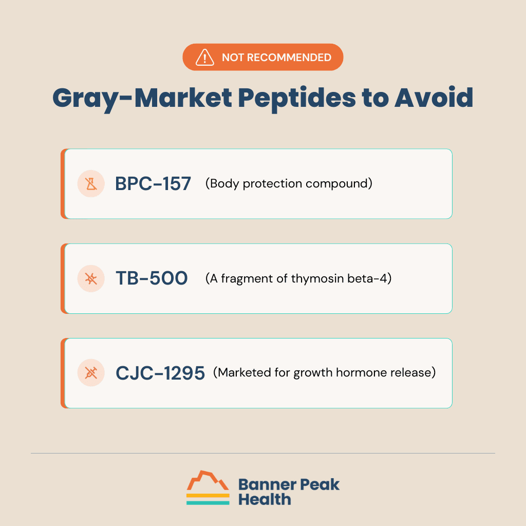 Infographic: Peptide Therapy: A Doctor’s Warning About the Gray-Market Trend